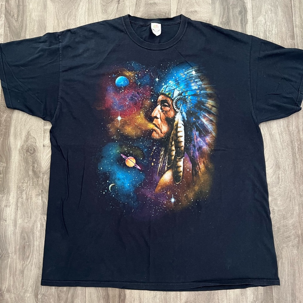 Men’s Vintage Native American Galaxy T Shirt